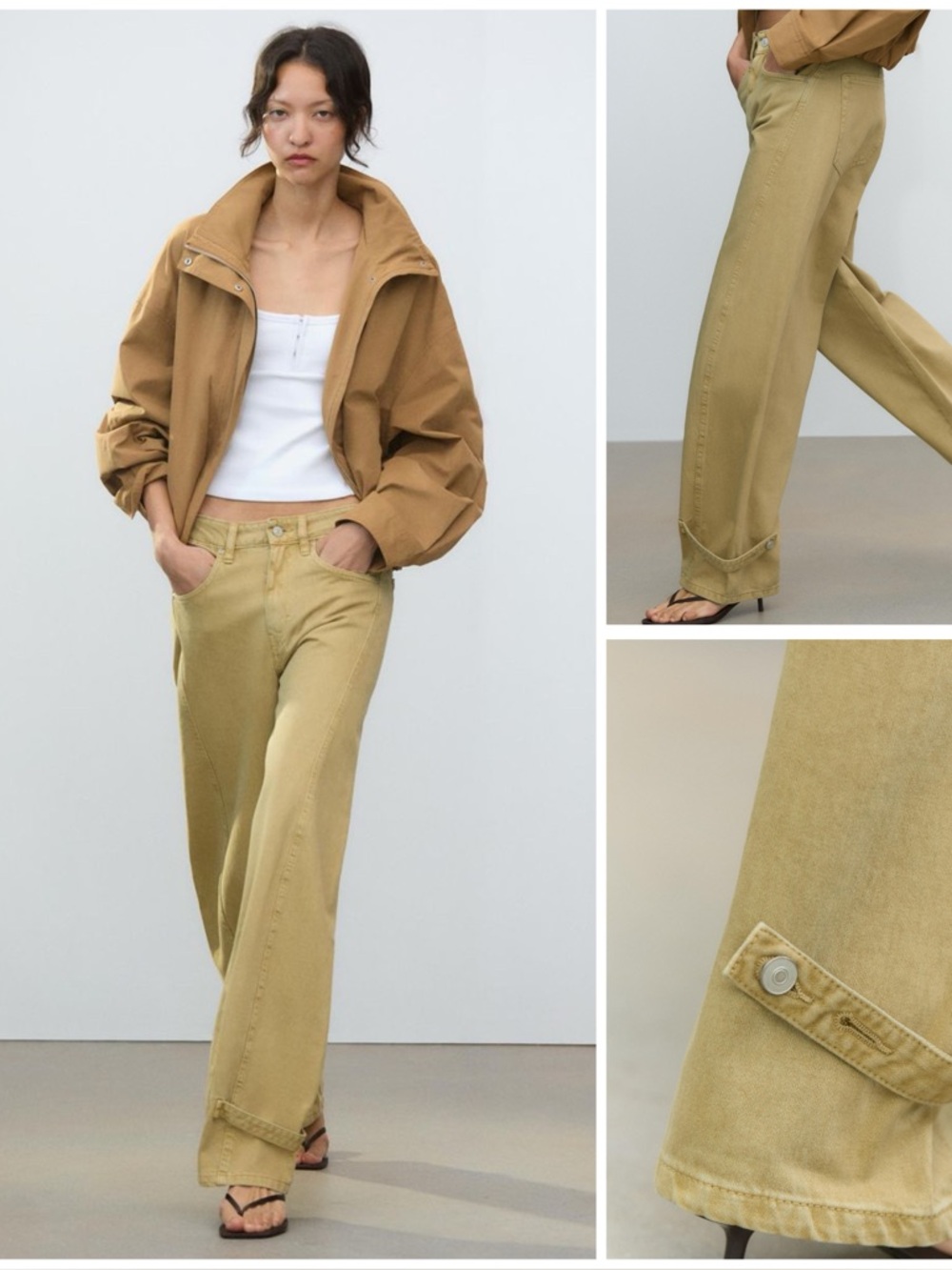 ZARA ~ Buckle balloon pants